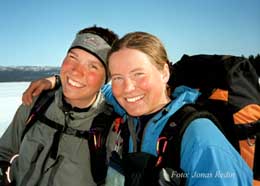 Dag 29 sndag 25/3, Trnaby. Frn vnster: sa och Elin.