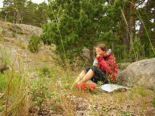 En lite sval lunchpaus