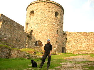 Alex och Heidi vid Bohus fstning 